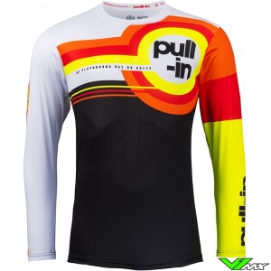 Pull In Challenger Race 2023 Cross shirt - Zwart / Neon Geel / Rood