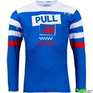 Pull In Challenger Trash Patriot 2023 Motocross Jersey - Blue / Red
