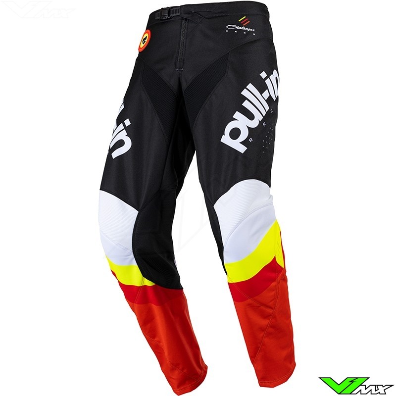 Pull In Challenger Race 2023 Crossbroek - Zwart / Neon Geel / Rood (34)