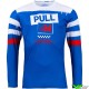 Pull In Challenger Trash Patriot 2023 Motocross Gear Combo - Blue / Red