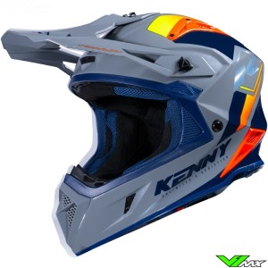 Kenny Titanium Motocross Helmet - Navy / Grey