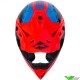 Kenny Titanium Motocross Helmet - Neon Red / Blue