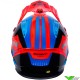 Kenny Titanium Motocross Helmet - Neon Red / Blue