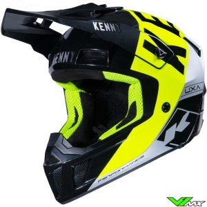 Kenny Performance Motocross Helmet - Black / Neon Yellow / Silver