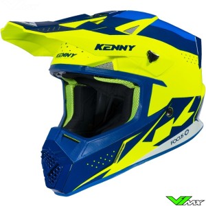 Kenny Track Crosshelm - Navy / Neon Geel