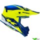 Kenny Track Motocross Helmet - Navy / Neon Yellow