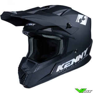 Kenny Track Crosshelm - Mat Zwart (M/L)