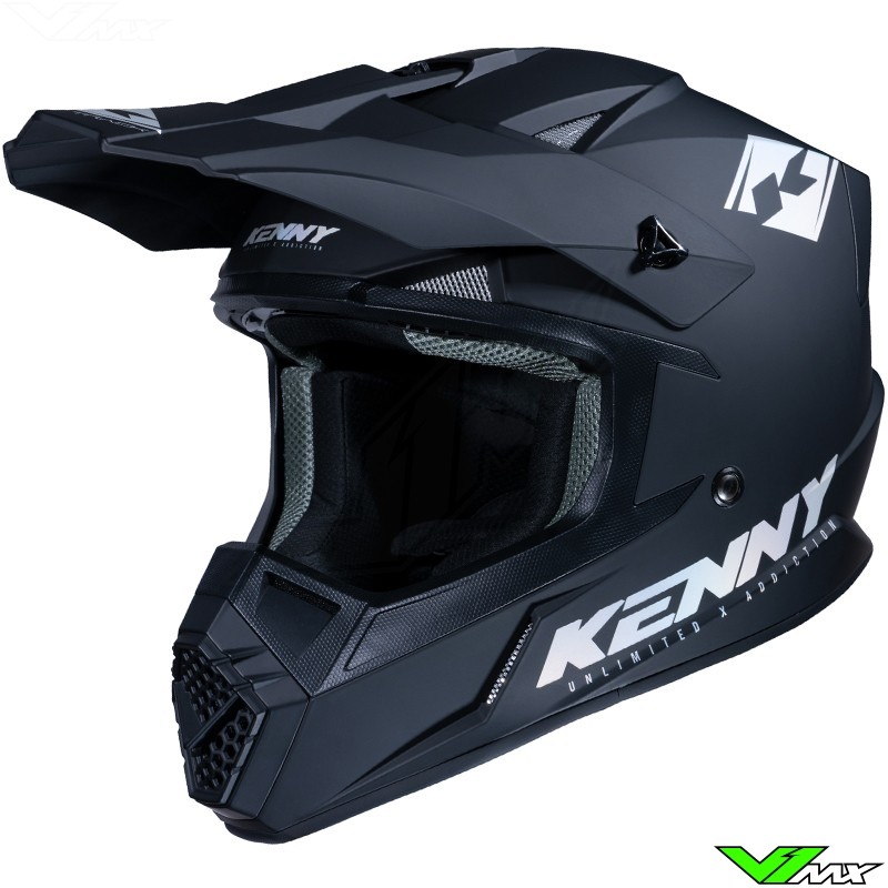 Kenny Track Motocross Helmet - Matte Black (M/L)