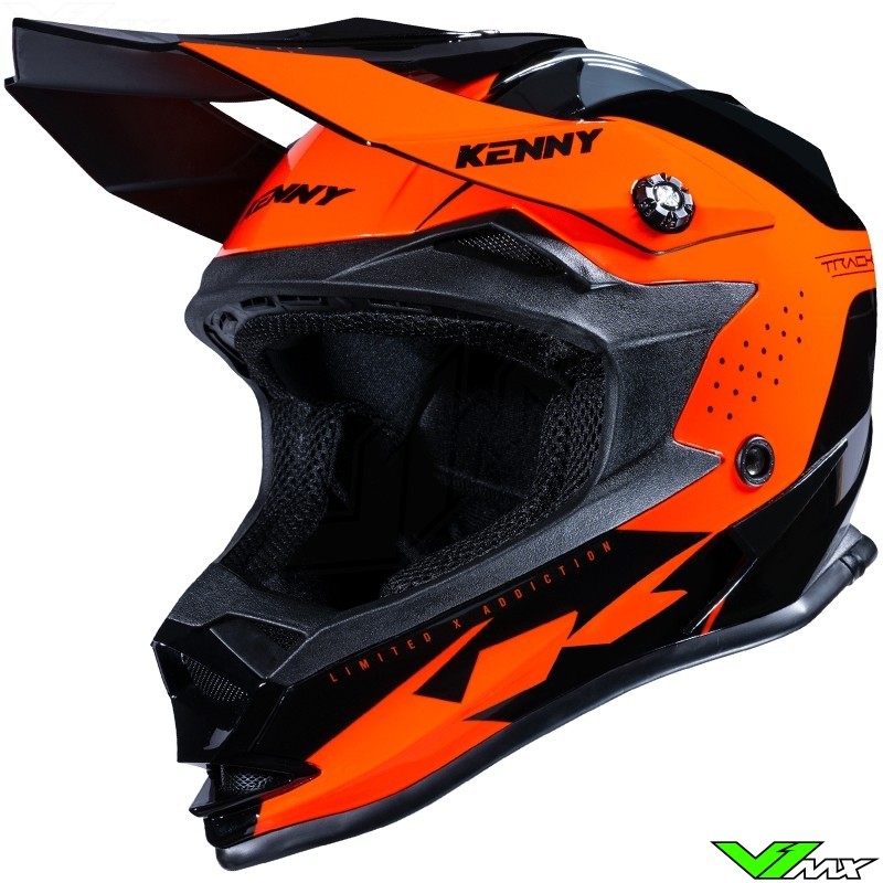 Kenny Track Youth Motocross Helmet - Orange (M, 49-50cm)