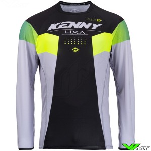 Kenny Titanium 2023 Cross shirt - Zwart / Lime