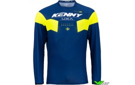 Kenny Titanium 2023 Cross shirt - Navy / Neon Geel