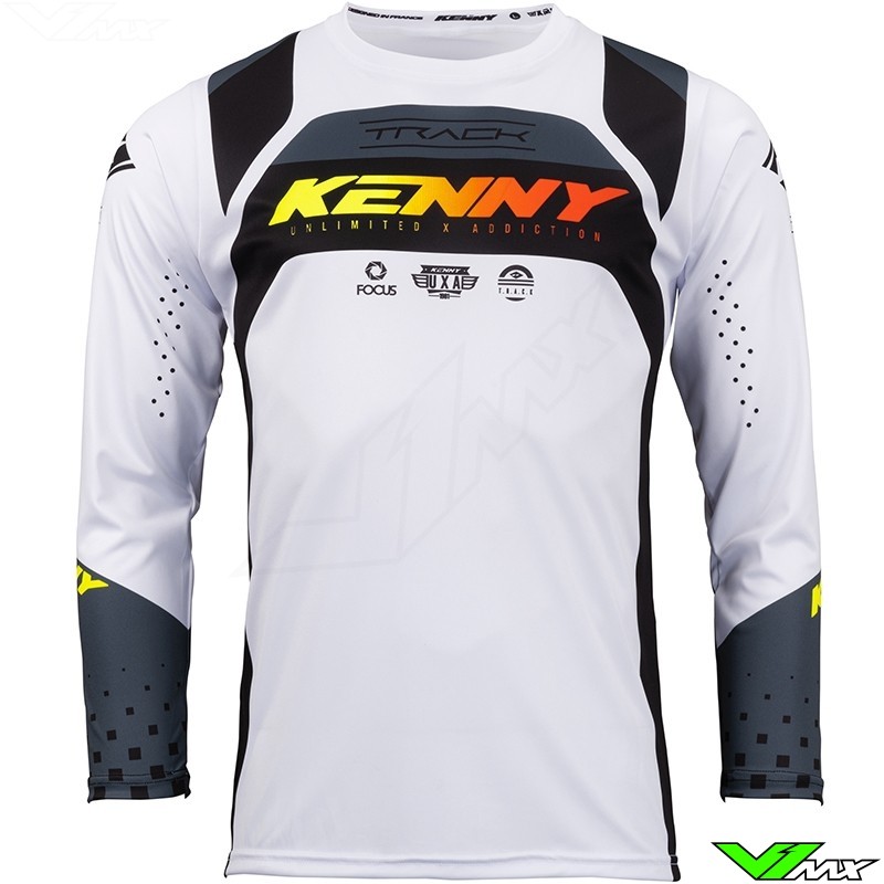 Kenny Track Focus 2023 Cross shirt - Zwart / Wit