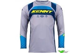 Kenny Track Focus 2023 Cross shirt - Grijs / Navy / Neon Geel