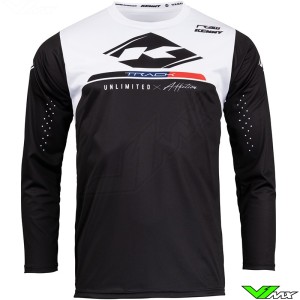 Kenny Track Raw Motocross Jersey - Black / White