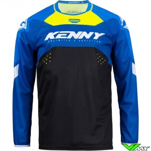 Kenny Track Force 2023 Motocross Jersey - Blue / Neon Yellow