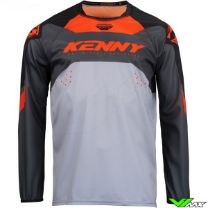 Kenny Track Force 2023 Motocross Jersey - Orange / Grey