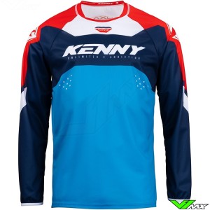 Kenny Track Force 2023 Cross shirt - Rood / Blauw