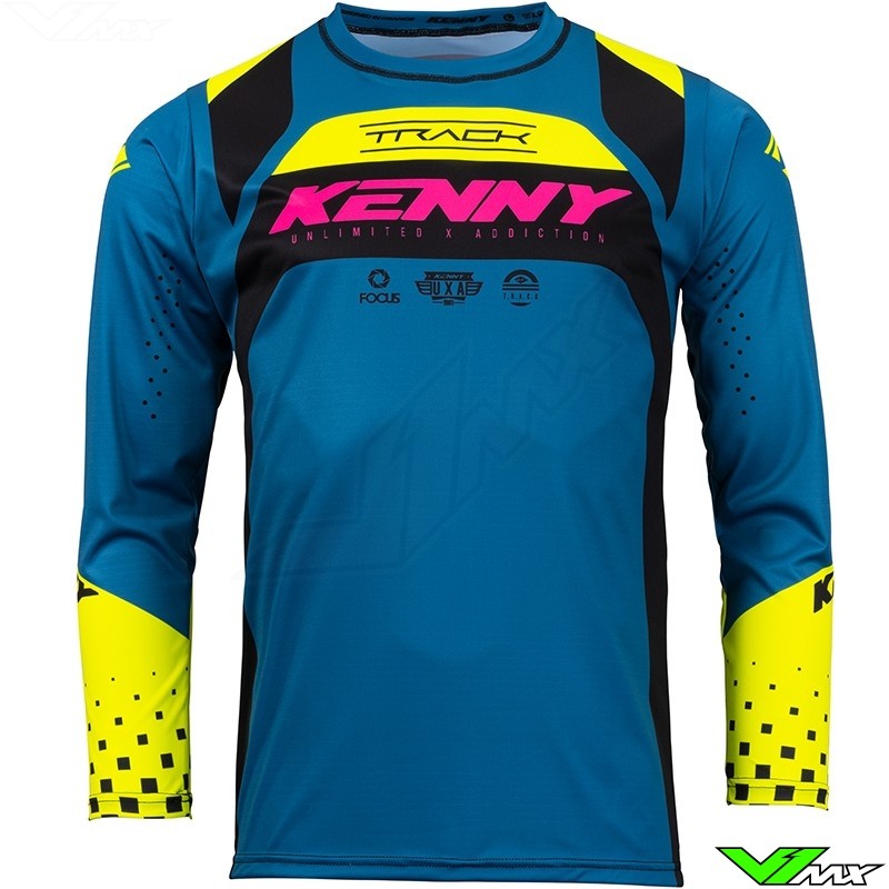 Kenny Track Focus 2023 Kinder Cross shirt - Donker Blauw