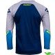 Kenny Track Focus 2023 Youth Motocross Jersey - Grey / Navy / Neon Yellow