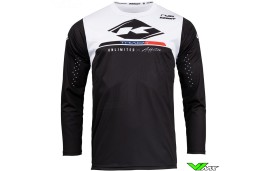 Kenny Track Raw Youth Motocross Jersey - Black / White