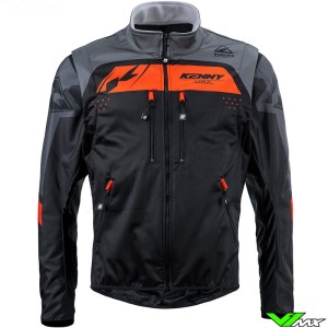 Kenny Softshell 2023 Enduro jas - Zwart / Oranje