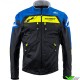 Kenny Softshell Enduro jas - Zwart / Blauw / Neon Geel