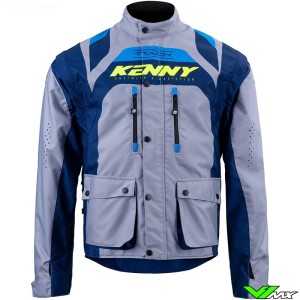Kenny Track 2023 Enduro Jacket - Navy / Grey / Neon Yellow