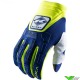 Kenny Titanium 2023 Motocross Gloves - Navy / Neon Yellow