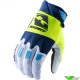 Kenny Track 2023 Motocross Gloves - Navy / Neon Yellow