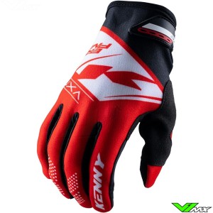 Kenny Brave 2023 Youth Motocross Gloves - Red