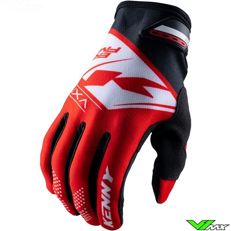 Kenny Brave Youth Motocross Gloves - Red