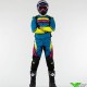 Kenny Track Focus 2023 Motocross Gear Combo - Dark Blue / Neon Yellow