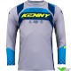 Kenny Track Focus 2023 Youth Motocross Gear Combo - Grey / Navy / Neon Yellow
