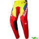 Kenny Track Focus 2023 Youth Motocross Gear Combo - Neon Yellow / Red