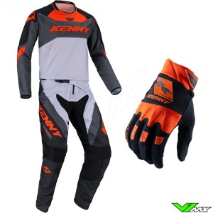 Kenny Track Force 2023 Youth Motocross Gear Combo - Orange