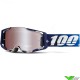100% Armega Novel Motocross Goggles - Hiper Silver Mirror Lens