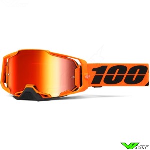 100% Armega CW2 Motocross Goggles - Red Mirror Lens