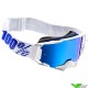 100% Armega Izi Motocross Goggles - Hiper Blue Mirror Lens
