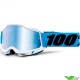 100% Accuri 2 Novel Motocross Goggles - Blue Mirror Lens
