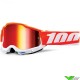 100% Accuri 2 Matigofun Motocross Goggles - Red Mirror Lens
