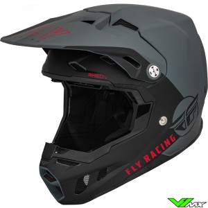 Fly Racing Formula CC Centrum Motocross Helmet - Grey / Black / Matte