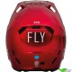 Fly Racing Formula CC Centrum Motocross Helmet - Metallic Red / White