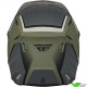 Fly Racing Kinetic Vision Motocross Helmet - Olive / Grey / Matte