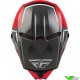 Fly Racing Kinetic Vision Crosshelm - Rood / Grijs
