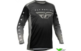 Fly Racing Lite 2023 Motocross Jersey - Black / Grey
