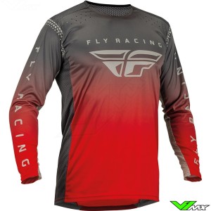 Fly Racing Lite 2023 Cross shirt - Rood / Grijs