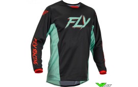 Fly Racing Kinetic S.E. Rave 2023 Cross shirt - Mint / Rood