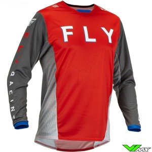 Fly Racing Kinetic Kore 2023 Cross shirt - Rood (L)
