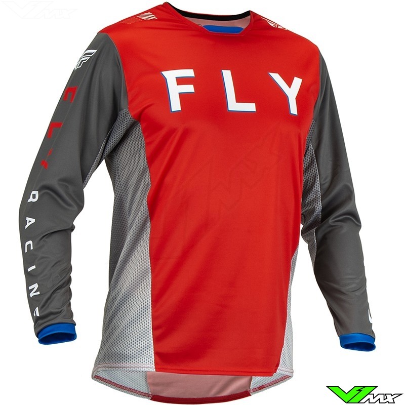 Fly Racing Kinetic Kore 2023 Cross shirt - Rood (L)