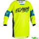 Fly Racing Kinetic Khaos 2023 Youth Motocross Jersey - Fluo Yellow / Cyaan